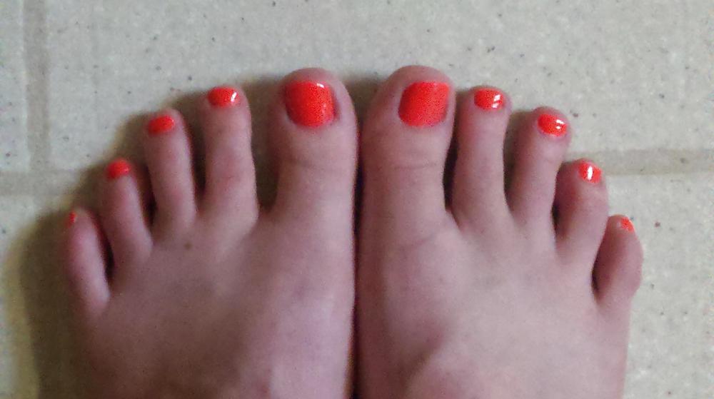 My redhead friend's feet and toes  #14029028