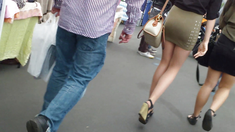 Teen lady in transient tight skirt with good ass & butt #9338289