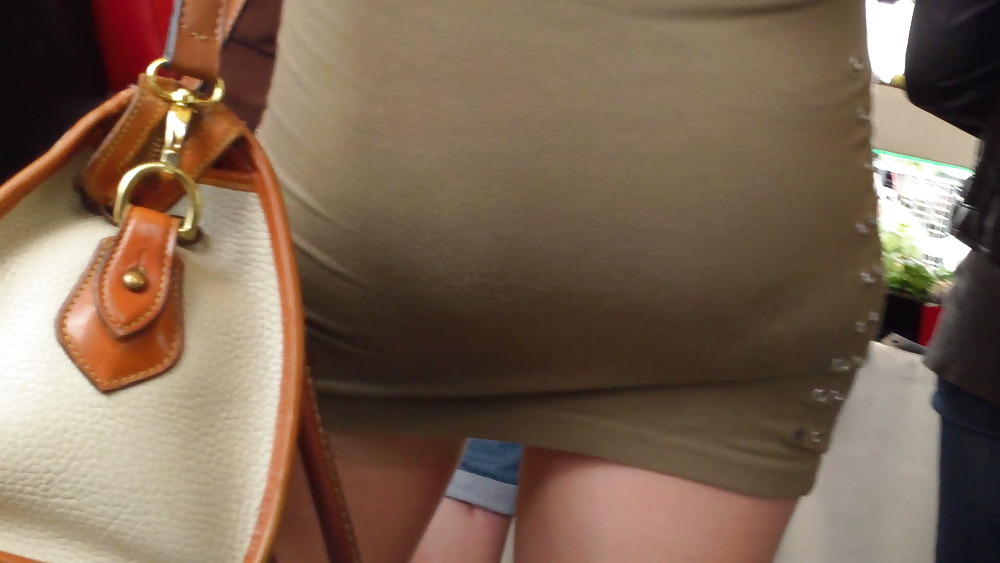 Teen lady in transient tight skirt with good ass & butt #9338297