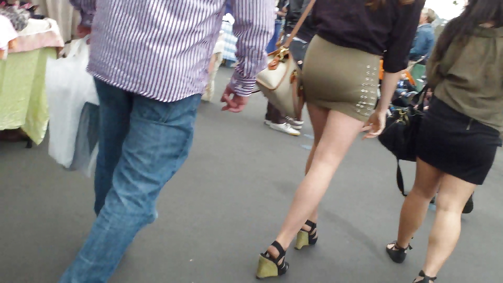 Teen lady in transient tight skirt with good ass & butt #9338380
