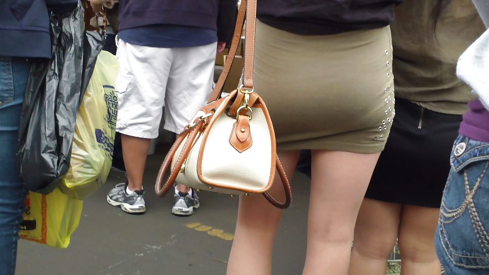Teen lady in transient tight skirt with good ass & butt #9338578