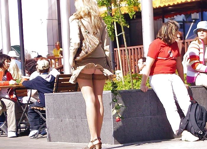 Miniskirt in public  #18753103