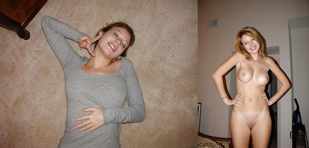 Teens dressed undressed Before and after #14711292