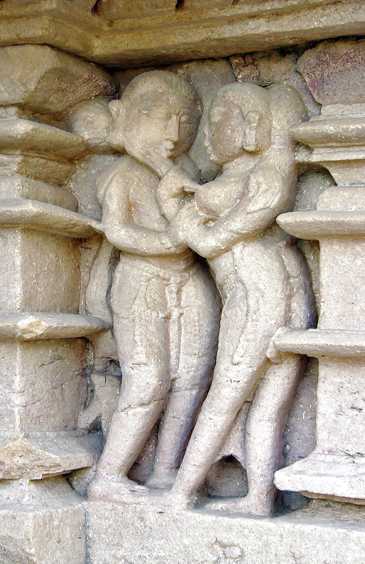 The erotic sculptures of Khajuraho (India) #12847383