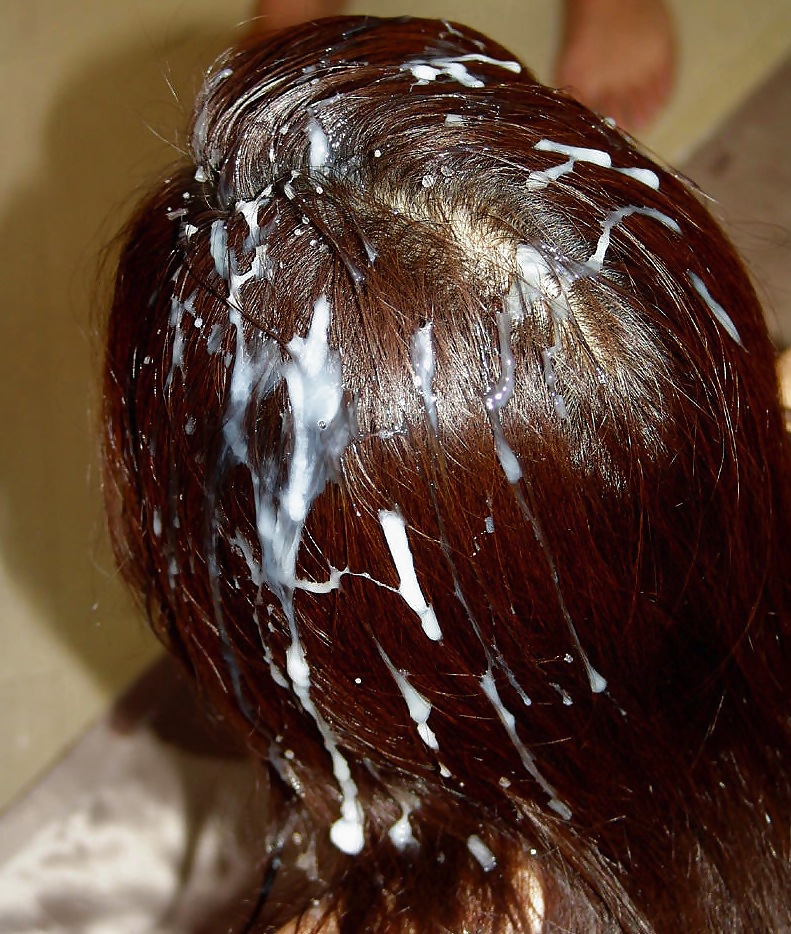 Crème Rinçage - Sperme Dans Les Cheveux #4036619