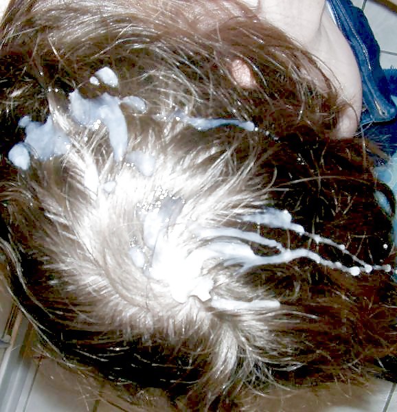 Cremespülung - Sperma Im Haar #4036756