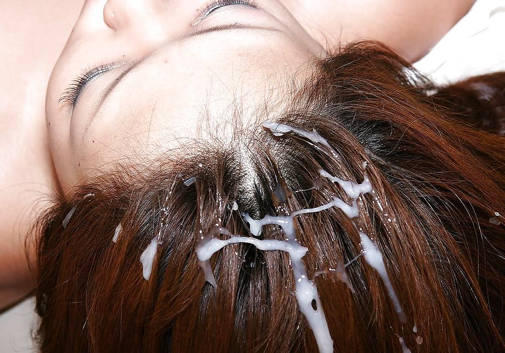 Crème Rinçage - Sperme Dans Les Cheveux #4036834