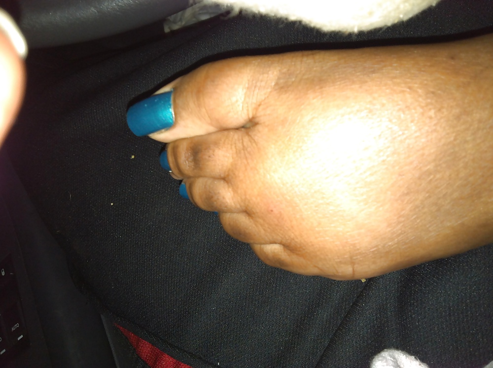 Teal Toes Car Footjob #11138640