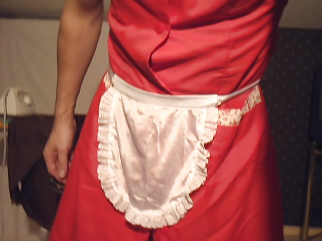 Blouse nylon pour soubrette male soumise #3479668