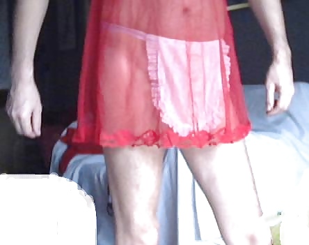 Blouse nylon pour soubrette male soumise #3479685