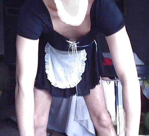 Blouse nylon pour soubrette male soumise #3479704