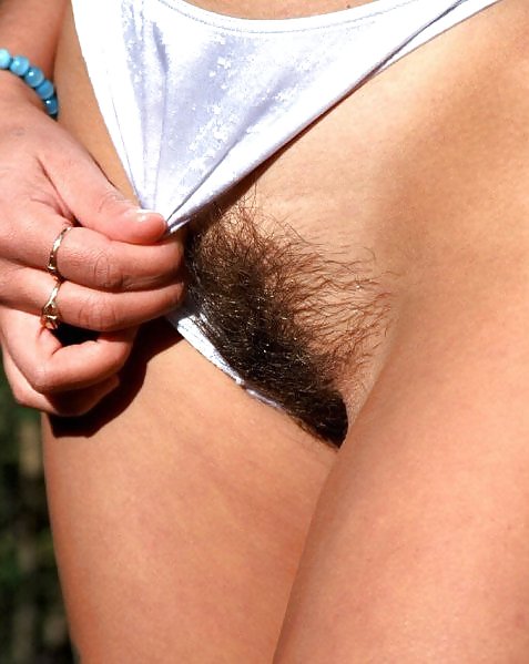 Gloria poses nude while hiking - jack off to her hairy pussy #14343684