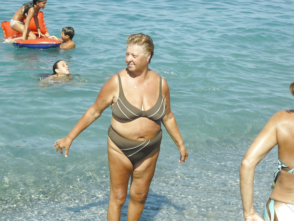 Grannies on beach 4 #16807208