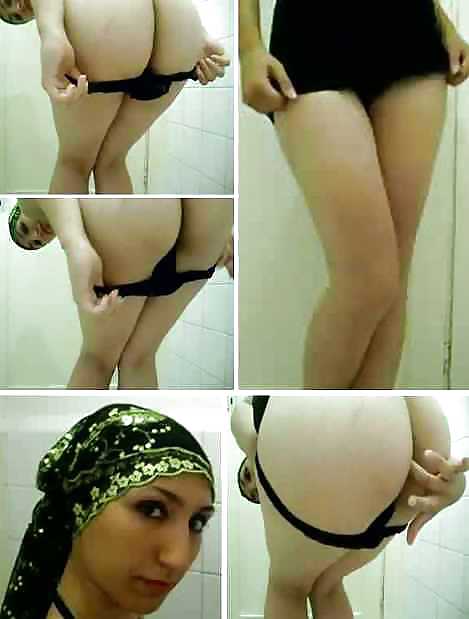 Turbanli hijab árabe, turco, asiático desnudo - no desnudo 14
 #15595786