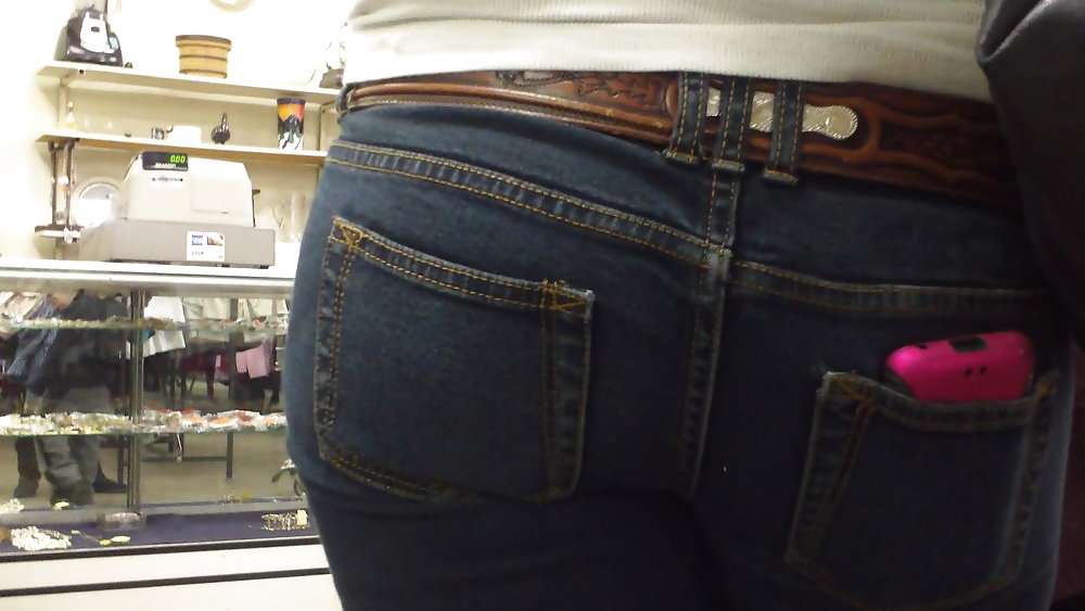 Sexy teen butts in tight ass jeans  #7407201