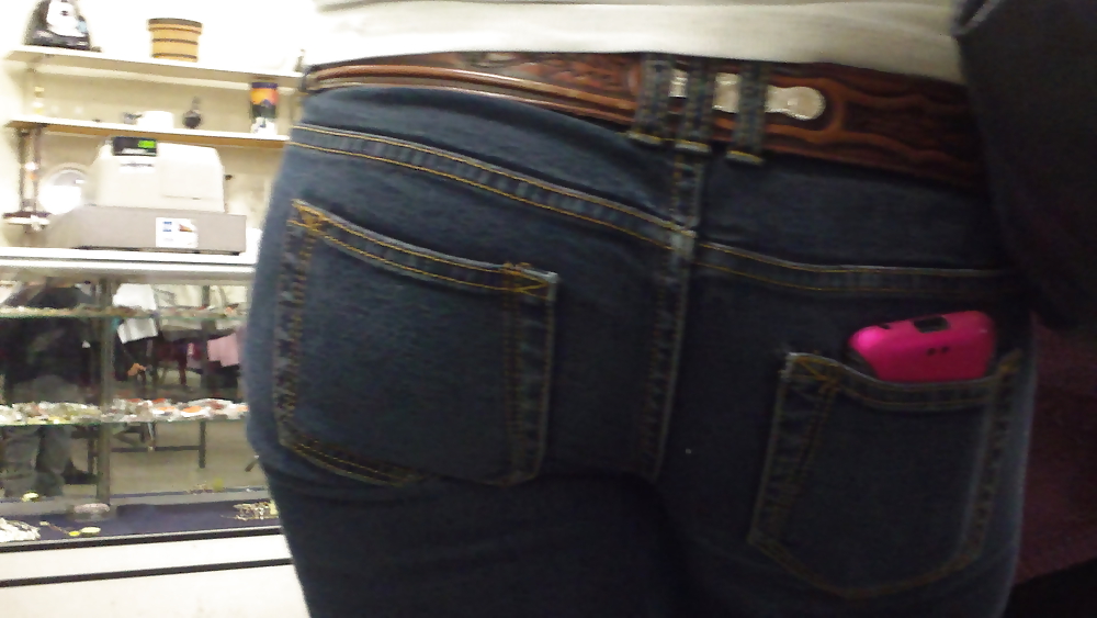 Sexy teen butts in tight ass jeans  #7407250