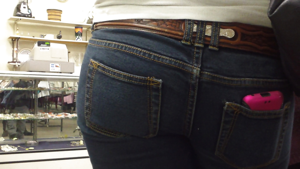 Sexy teen butts in tight ass jeans  #7407261