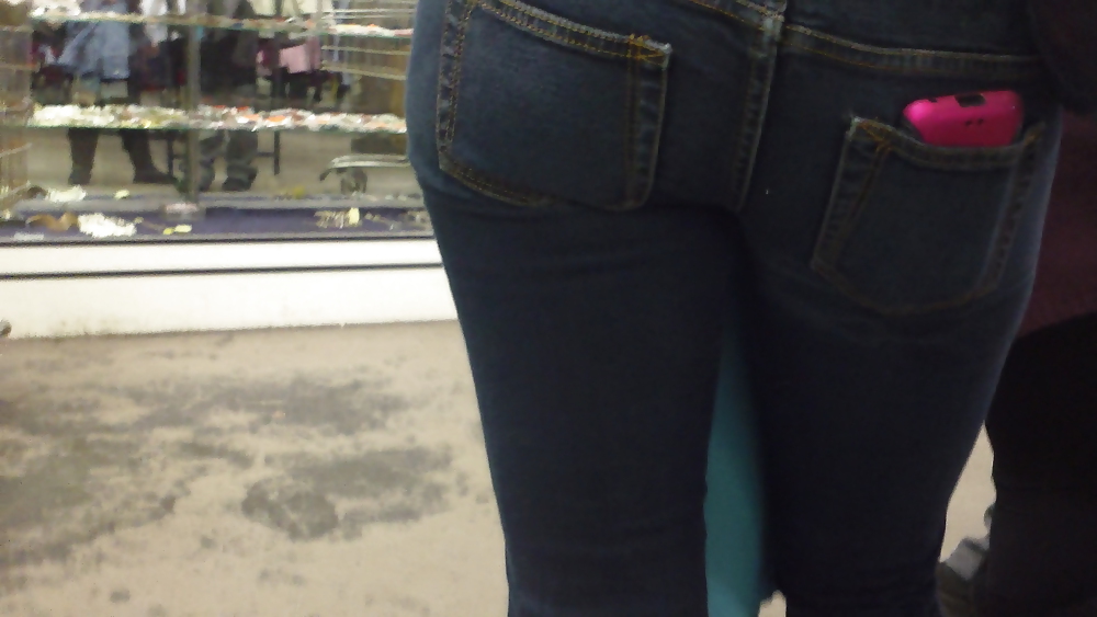 Sexy teen butts in tight ass jeans  #7407283