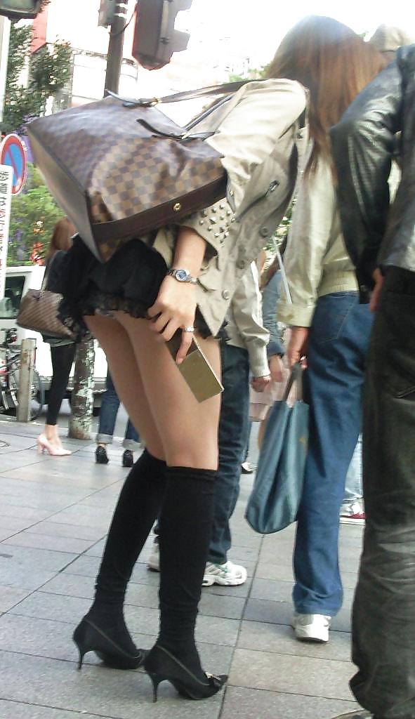 I love Japanese  girls Upskirt #9308268