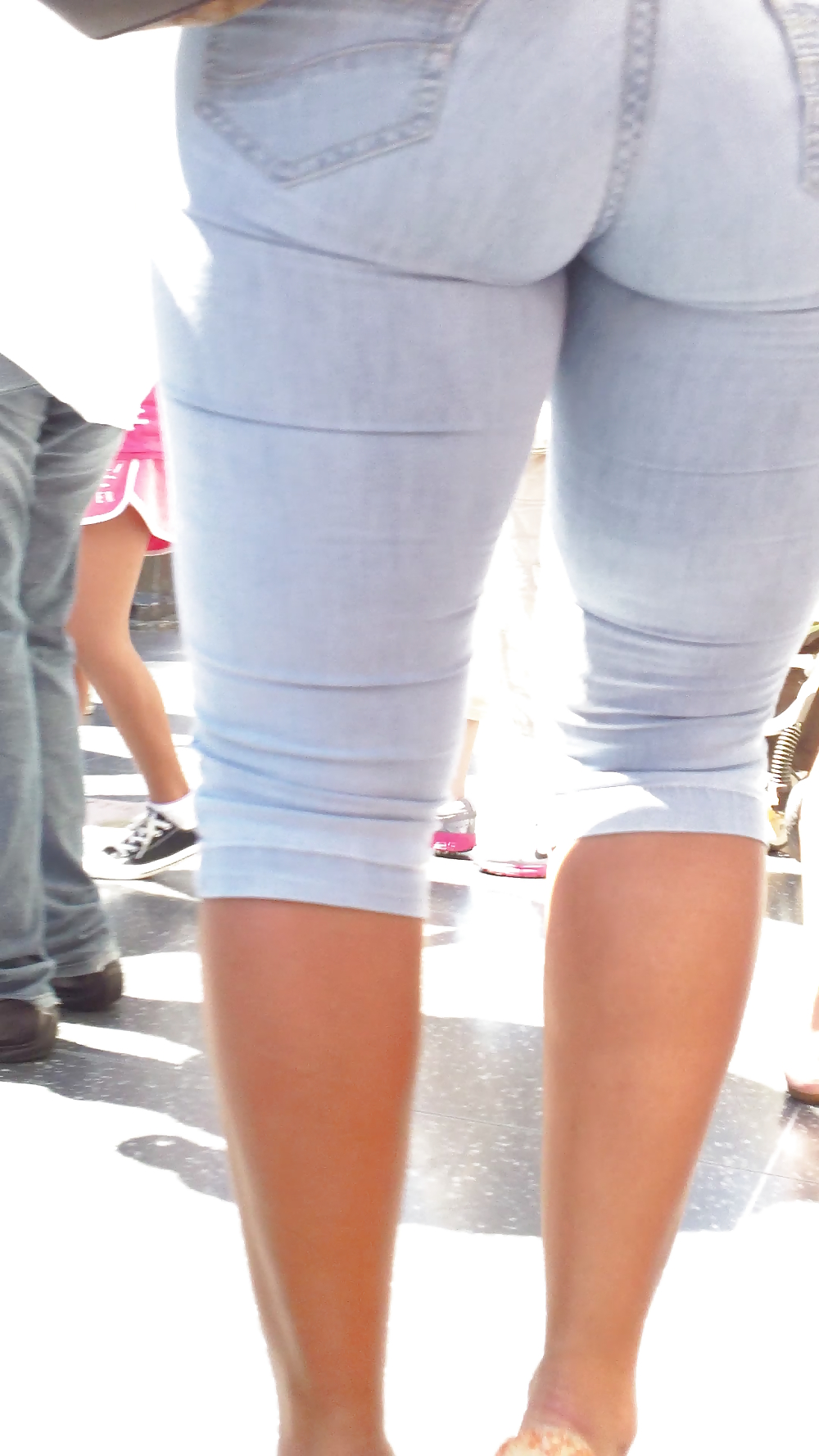 MILF big ass & butt super tight jeans #21936050