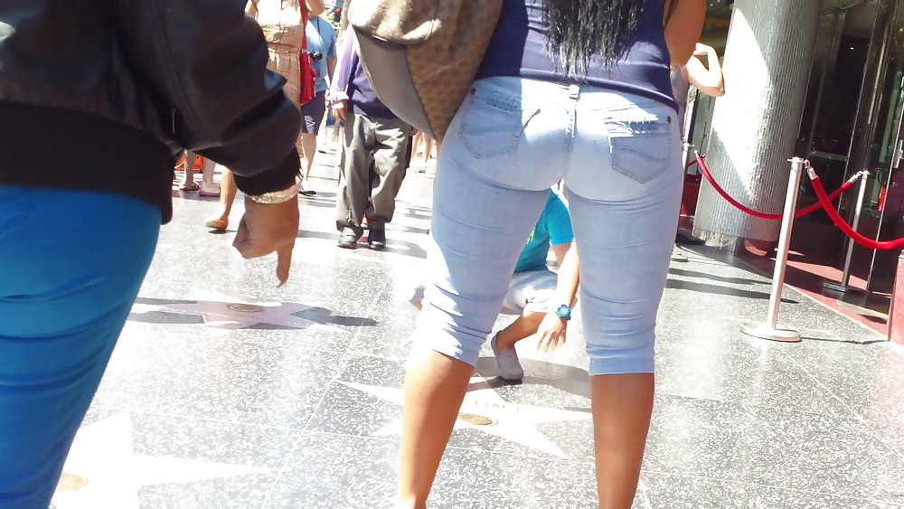 MILF big ass & butt super tight jeans #21936218