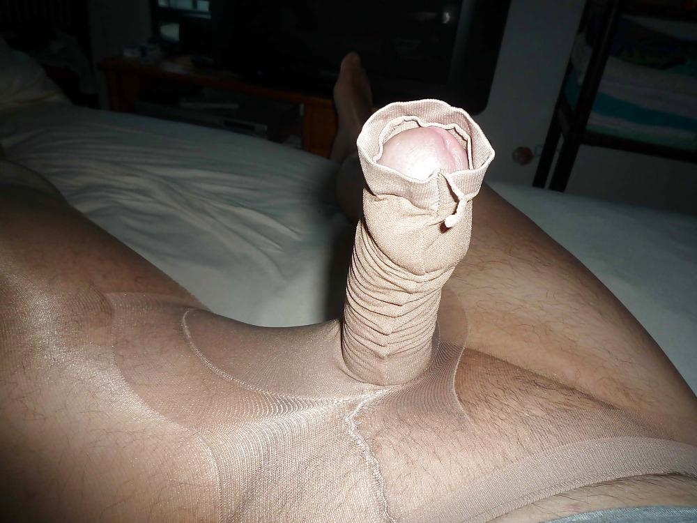 Pantyhose with open penis sleeve #13492312