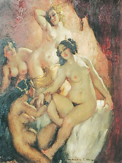 Painted Ero and Porn Art 13 - Norman Lindsay ( 2 ) #7642326