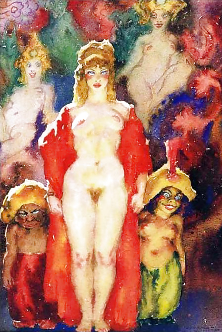 Painted Ero and Porn Art 13 - Norman Lindsay ( 2 ) #7642344