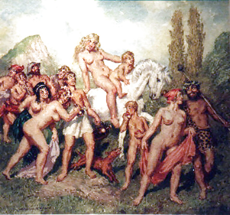 Painted Ero and Porn Art 13 - Norman Lindsay ( 2 ) #7642379