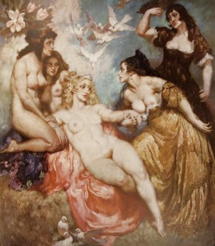 Painted Ero and Porn Art 13 - Norman Lindsay ( 2 ) #7642554