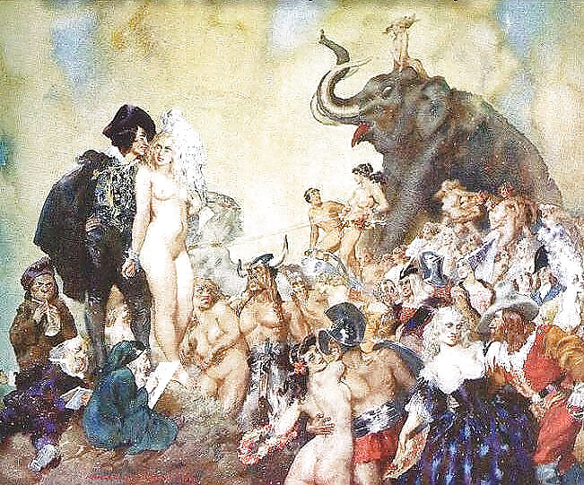 Painted Ero and Porn Art 13 - Norman Lindsay ( 2 ) #7642563