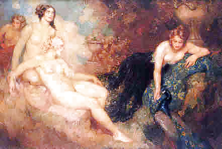 Painted Ero and Porn Art 13 - Norman Lindsay ( 2 ) #7642596