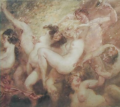 Painted Ero and Porn Art 13 - Norman Lindsay ( 2 ) #7642635