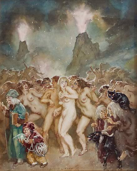Painted Ero and Porn Art 13 - Norman Lindsay ( 2 ) #7642649