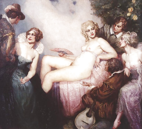 Painted Ero and Porn Art 13 - Norman Lindsay ( 2 ) #7642690