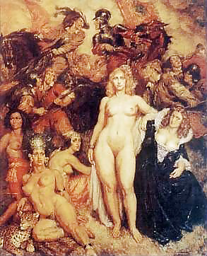 Painted Ero and Porn Art 13 - Norman Lindsay ( 2 ) #7642717