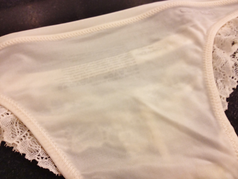 Calvin Klein Weißen Spitzen-String #9179818