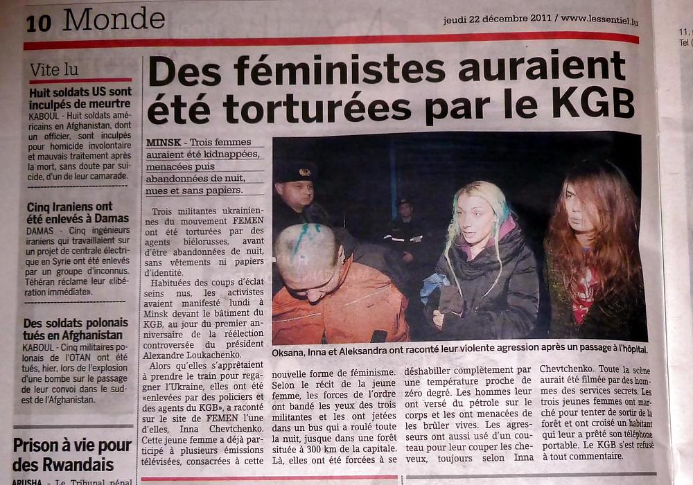 FEMEN - Filles Fraîches Protestent Par La Nudité Publique - Partie 2 #8770679