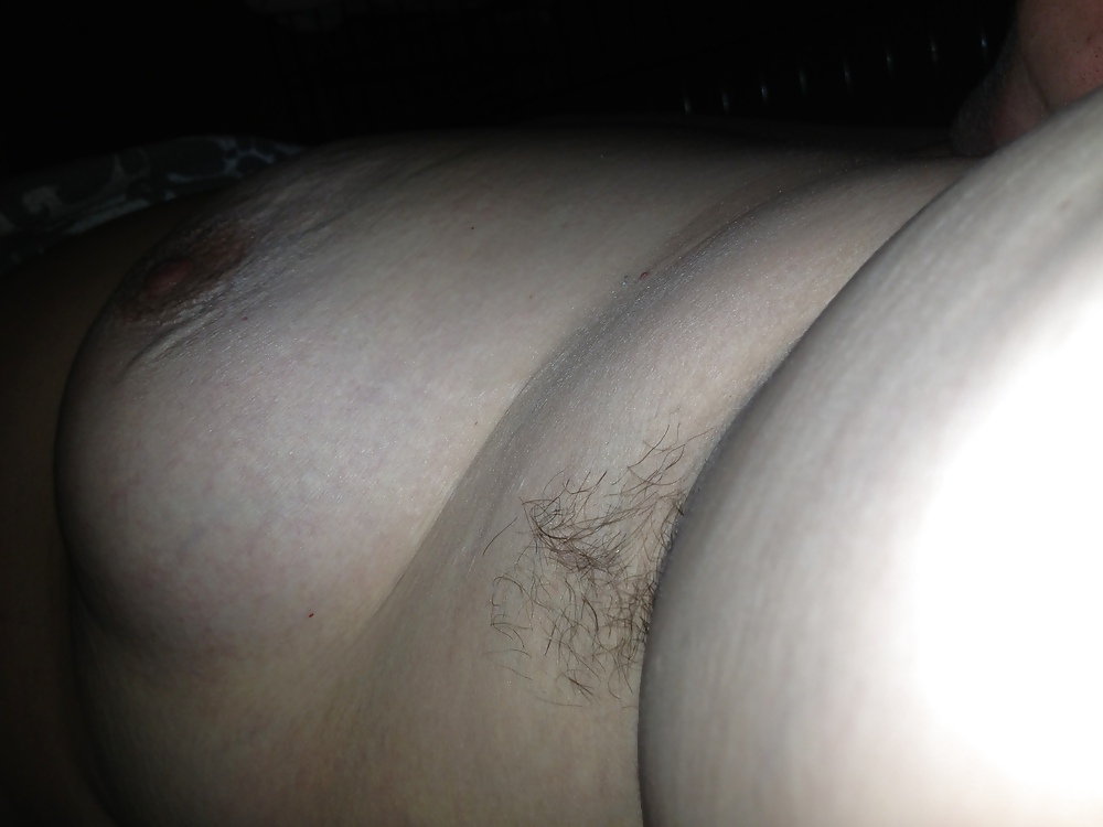 My wifes tits and hairy armpits #16575339