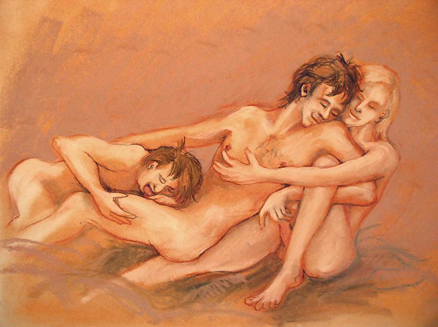 描かれたポルノアート 22 - フェラチオ 1
 #19029554