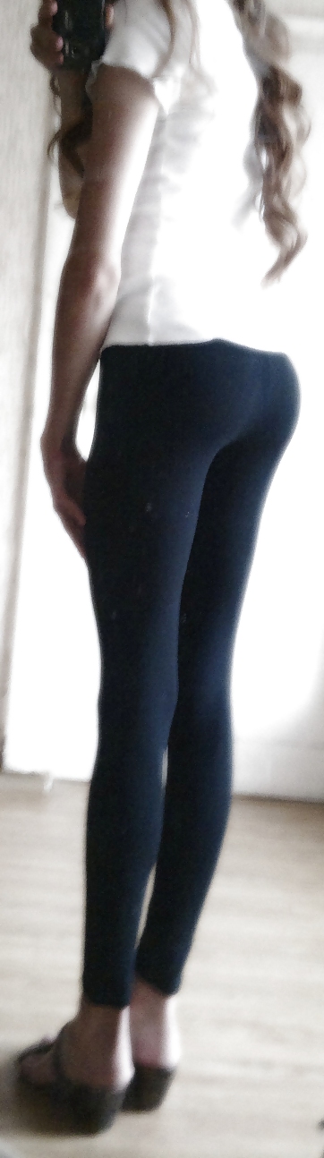Tight leggings and jeans #13500907