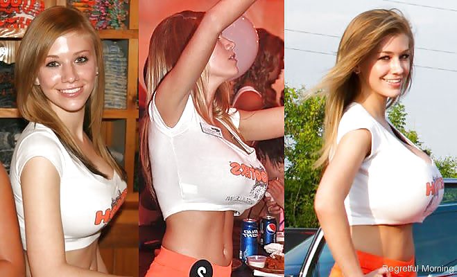 Busty Tits & Perfect Body - Hooters Girl, Danielle Houghton  #14950188