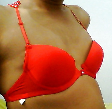 Fun in red bra #8529730