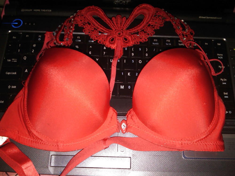 Fun in red bra #8529736