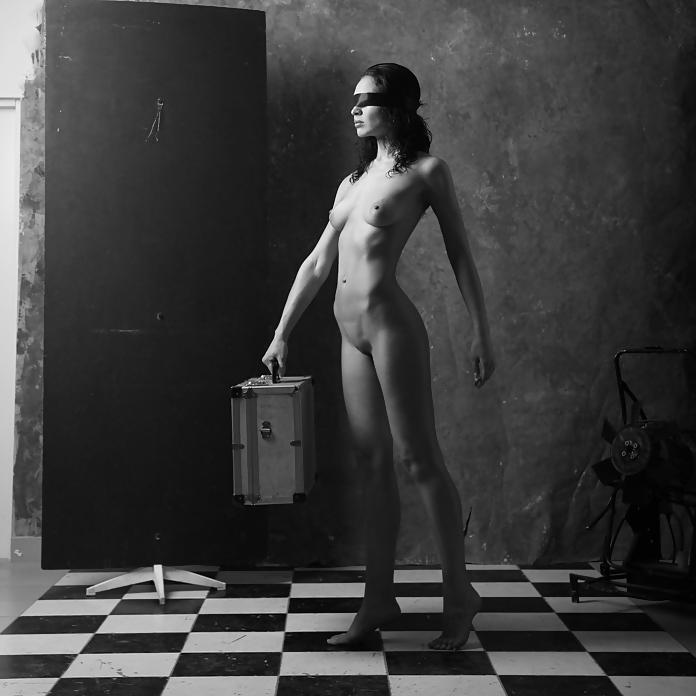 Portraits of  black and white nude  #3803635
