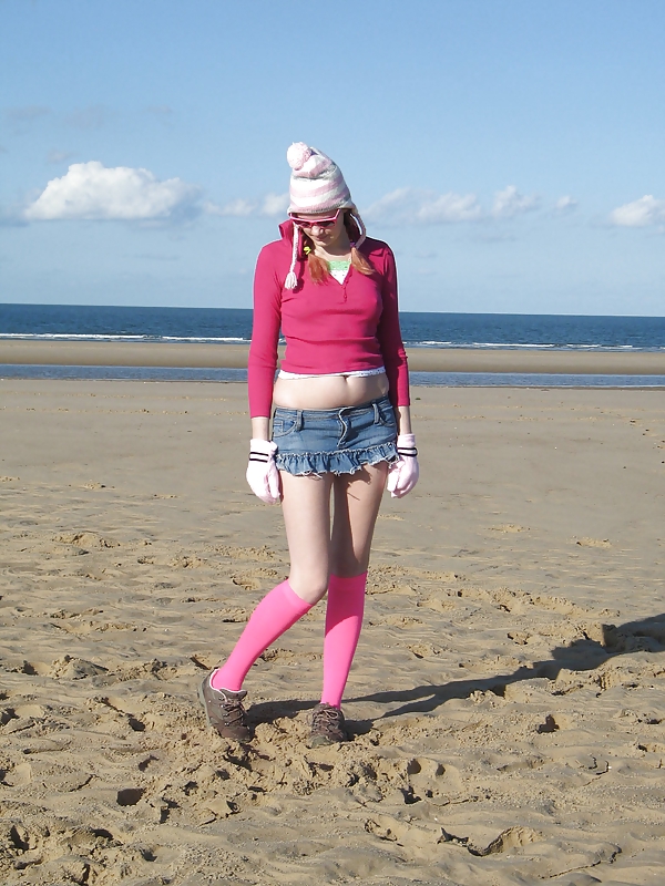 Me Silly in Pink at the beach! #8924518