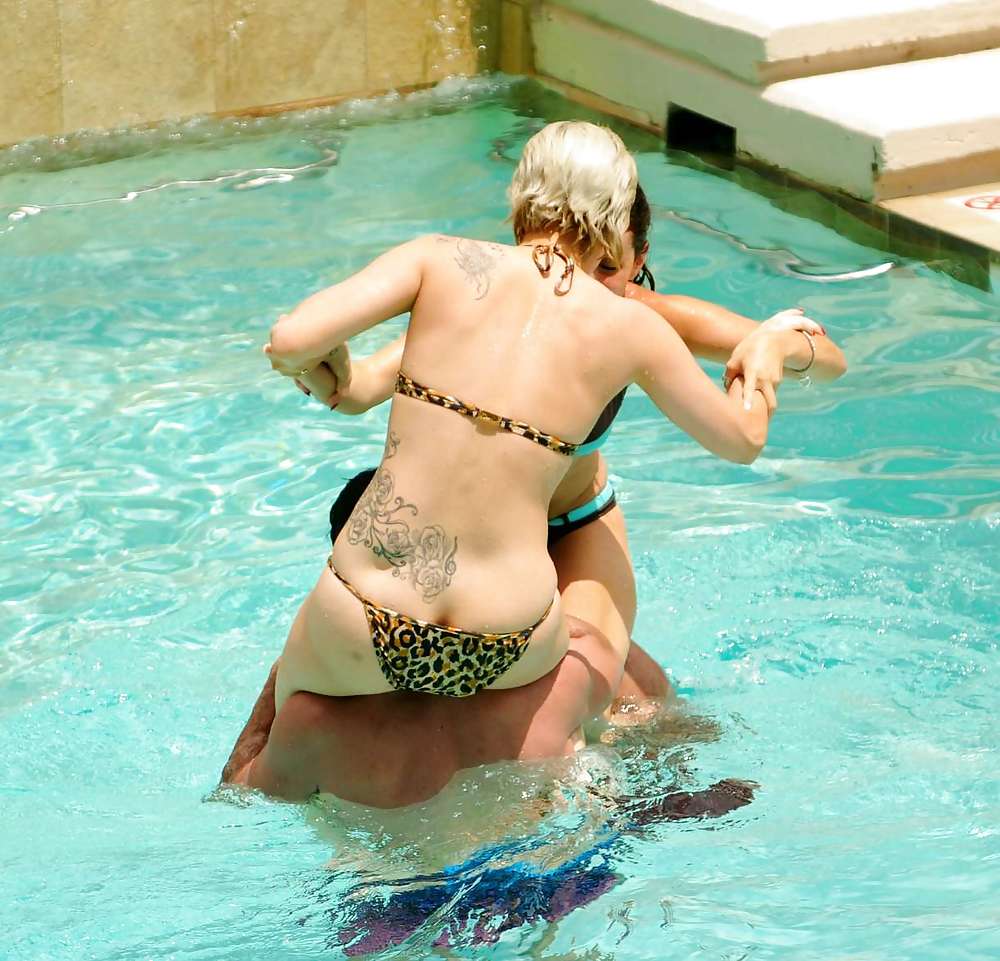 Lady Gaga in bikini at a pool party at the StRegis Hotel #2330241