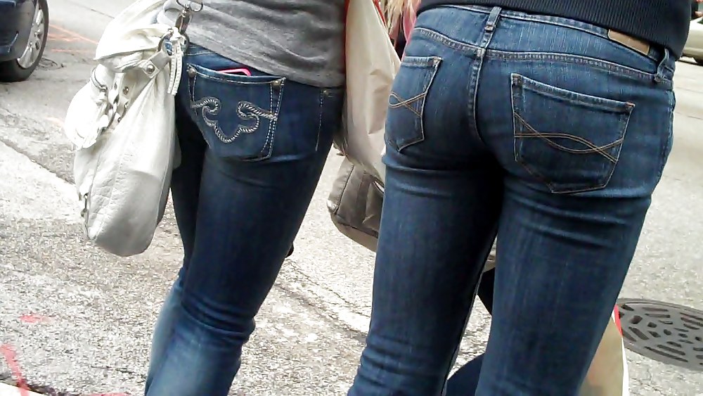 Beautiful girls butts & ass in jeans  #7566348