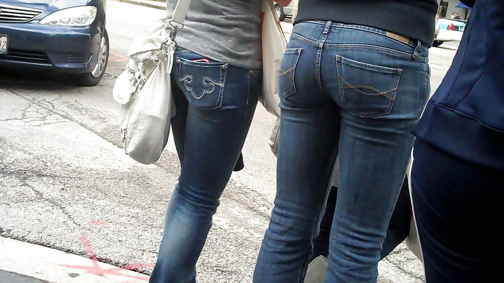 Beautiful girls butts & ass in jeans  #7566388