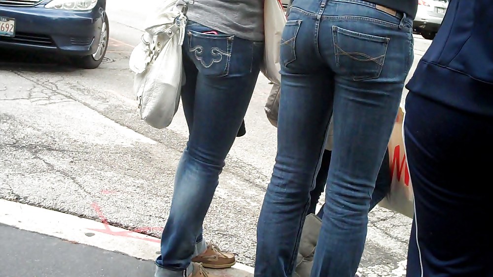 Beautiful girls butts & ass in jeans  #7566468